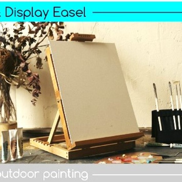 EASEL * HEAVY DUTY TABLETOP EASEL H-FRAME WOOD *NEW! - Picture 2 of 7